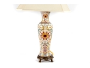 Hand-Painted Floral Porcelain Table Lamp
