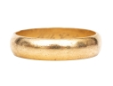 14k Yellow Gold Simple 5.25mm Wedding Band, Size 9.5