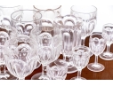 Assembled Twenty-Six Piece Flint Style Glass Goblets