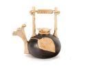 Studio Pottery Sculptural Bloom Motif Teapot