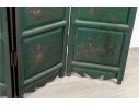 3ft Hand-Painted Chinese Four-Panel Folding Screen
