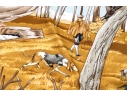 Hermès Fabulous Chasse Au Bois Woodland Scene Silk Scarf