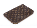 Louis Vuitton Brown Monogram Small Leather Zip Folio Pouch
