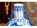 Two Chinese Blue And White Porcelain Wares