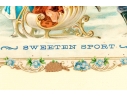 Antique Framed Color Candy Box Label, Kreischer's Candies, Sweeten Sport