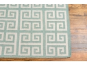 Hand Woven Wool Geometric Greek Key Carpet, 7'-11