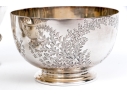 Collection Of Four Silver Plated Footed Bowls