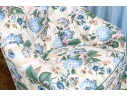Custom Upholstered Tub Back Accent Lounge Chair