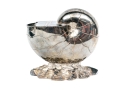 Antique English Silverplate Nautilus Spoon Warmer
