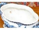 Decorative Twin Handled And Footed Vegetable Tureen With Lid
