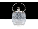 Antique Cut Glass And Silverplate Biscuit Jar