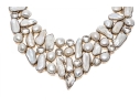 Impressive Sterling Buroque Pearl And Quartz Festooned Necklace