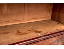 Antique Federal Mahogany Inlaid Linen Press