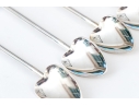 Set Of Eight Silver Plated Iced Tea Spoons, Marked PMITALY