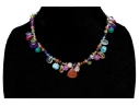 Beautiful Strand Of Assorted Faceted And Polished Multi Color Gemstones Necklace