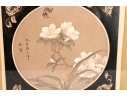 Pair Of Framed Chinese Floral/Butterfly Prints