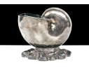 Antique English Victorian Silverplate Nautilus Spoon Warmer 