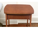 Transitional Style End Table With Single Drawer