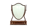 George III Mahogany Shaving Mirror, Ca 1790 - 1810
