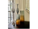 UPDATED**Collection Of 6 Modern Decorative Vases In An Ombré And Smoky Neutral Palette