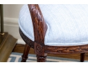 Exceptionally Carved Hepplewhite Style Open Armchair