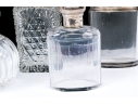 Antique Collection Of Five Sterling Silver Mounted Vanity Items