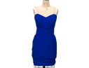 Neman Marcus Stunning Blue Dress With Sequinned Floral Jacket, Size 8