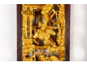 Pair Of Chinese Gilt Wood Carved Architectural Panels