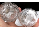 Collection Of Five Crystal And Silverplate Shakers