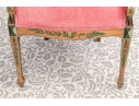 Lavish Pair Of Edwardian Style Painted Satinwood Shield-Back Arm Chairs