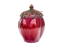 Jay Strongwater Large Arabesque Jar, Boxed