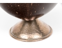 Three Antique Wood And Silver Mounted Goblets