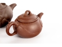 Collection Of Five Traditional Chinese Yixing Zisha Clay Teapots