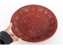 Chinese Cinnabar Lacquer Plate