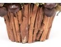 Pair Of Preserve Chestnut Topiaries