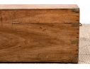 Antique Mahogany And Brass Trunk