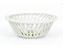 Herend Hungary Hand-Painted Porcelain Openwork Basket – Vienna Rose (VRH) Pattern