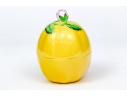 Herend Hand-Painted Porcelain Lidded Lemon Form Box 
