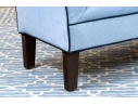 Custom Upholstered Bed End Or Window Bench With Flared Arms