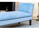 Custom Upholstered Bed End Or Window Bench With Flared Arms