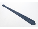 Hermes Handsome Navy Blue And Multi Color Silk Tie, With Box