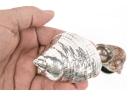 Group Of Six Fine Decorative Silver Clad Shells With Ruzzetti Italy