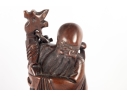 Chinese Carved Wood Figure Of Shou Lao