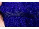 Fantastic Retro Purple Beaded Silk Evening Gown, Size 10