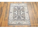 Hand-Knotted Wool Indian Oushak, 3’1” X 2’2
