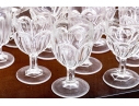 Assembled Twenty-Six Piece Flint Style Glass Goblets