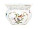 Herend Hungary Hand-Painted Porcelain Cachepot, Rothschild Bird (RO) Pattern