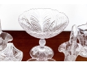 Collection Of Six Pressed Glass Table Pieces