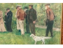 Rossiter Snyder Oil On Canvas Painting, Gathering In A Forest