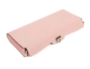 Ferragamo Pink Saffiano Leather Baguette Clutch, See Condition Note